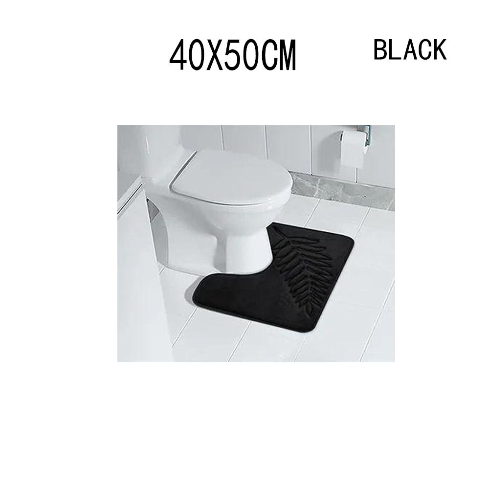 Non Slip Bath Mat Soft Black Memory Foam Bath Mat Water Absorbent Washable Rugs for for Bathroom Bedroom Bath Mat Dark Dlue