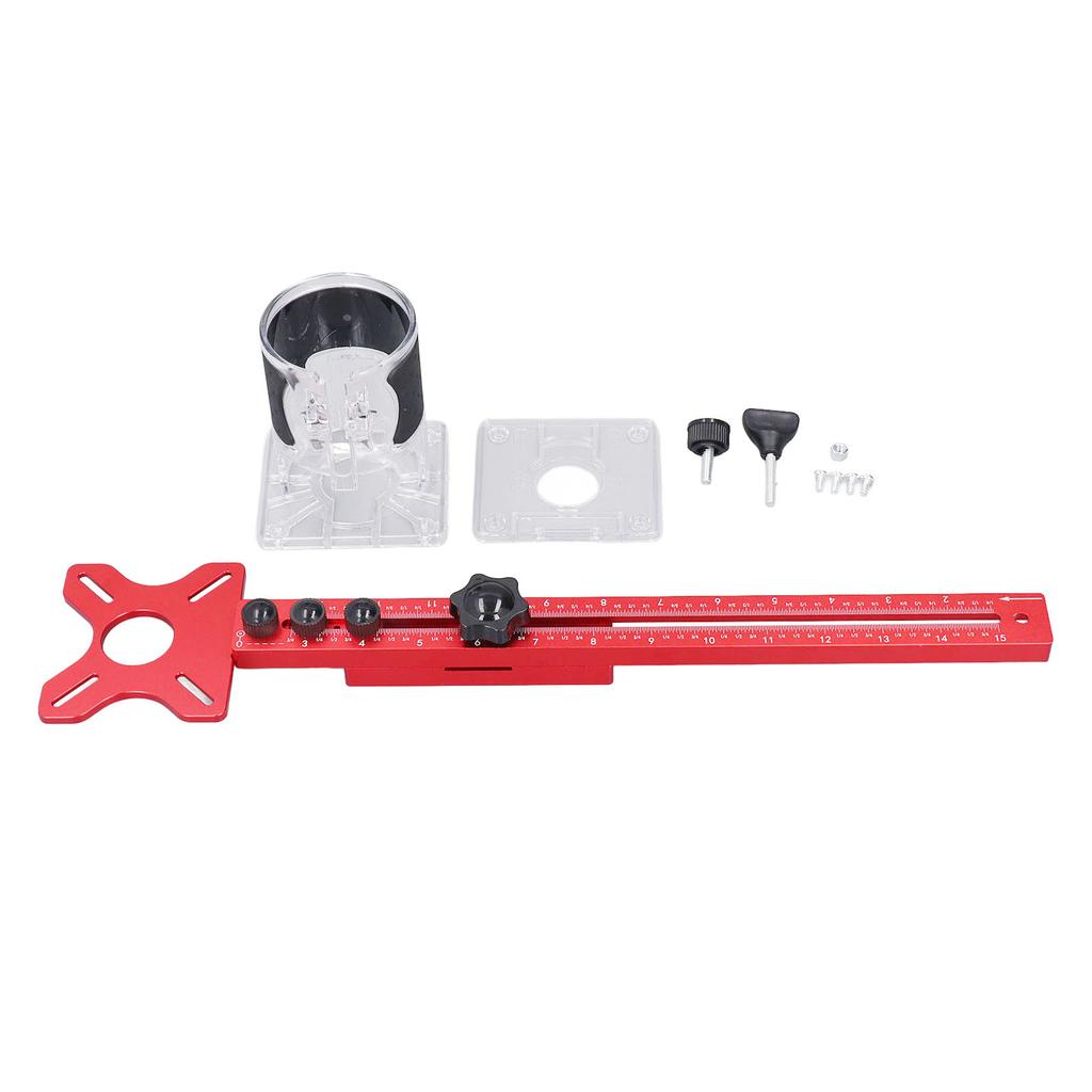Router Milling Groove Bracket 4 in 1 Cabinet Hardware Jig Circle Cutting Guide Adjustable Woodworkin