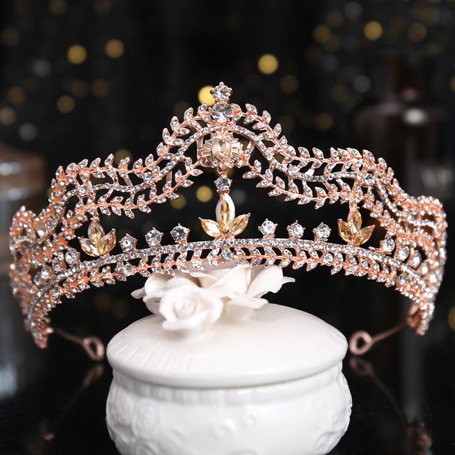 New Crystal Crown Rhinestone Jewelry and Crown Female Hair Accessories Wedding Bride Hair Jewelry Birthday Party Headdress