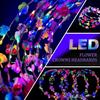 10 Stück LED-Blumenkronen-Stirnbänder Leuchtende Blumenkrone Girlande Blumenkopfschmuck Blumenkopfschmuck Frauen Mädchen Haarschmuck