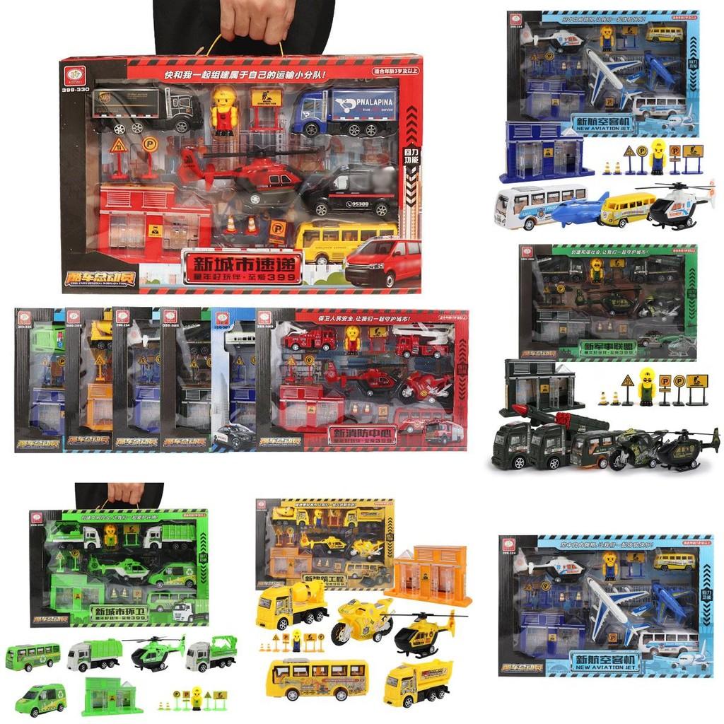 Childrens Airplane Engineering Car Toy Model Set For Interest Cultivation