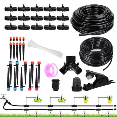 98.43FT Drip Irrigation Kits Automatic Drip Irrigation System With Tubing Hose