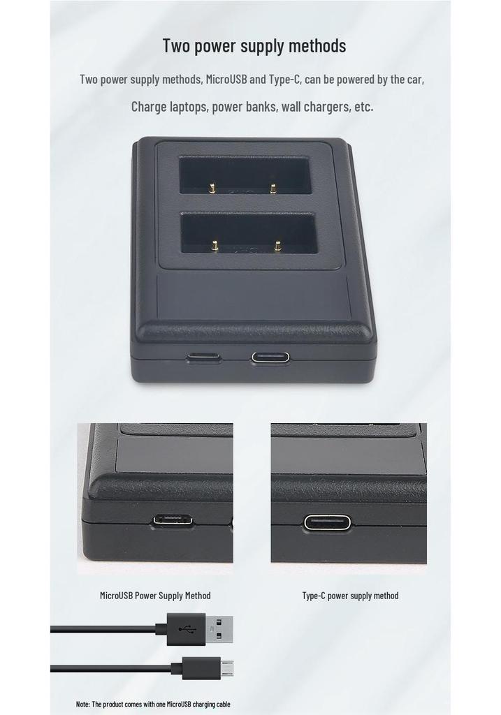 NB2L Dual USB Charger for Canon 350D, G7, G9, S30, S40, S50, S70, S80