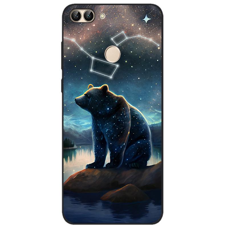 For Huawei P Smart 2018 FIG-LX1 PSmart Case For Huawei P Smart 5.65inch Case TPU Soft Silicone Cute Wolf Back Cover Phone Case