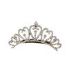 Gold Crown Rhinestone & Pearl Hair Comb for Children - Princess Bridal Accessory