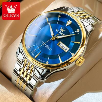 Nuevo reloj de hombre de alta gama, reloj mecánico sencillo con calendario dual, reloj de moda para hombre, alta gama