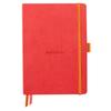 Rhodia Rhodia Rhodia Rama Goalbook A5 Dot 240 Italian Faux Leather RHODIA Cf117810 Notebook, Grid, Pages, Cover, Coral,