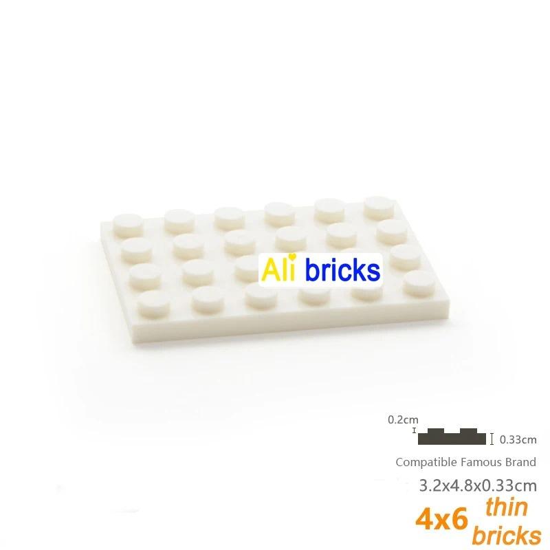 50g/15PCS 3032 Building Blocks Thin Figures Bricks 4x6 Dots 12Color Educational Creative Compatible With Brand Toys for Children
