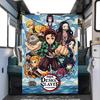 Demon Slayer Warm Snug Print Flannel Blanket Ideal for Bedrooms,Sofas,Beds,Chairs,Picnics,Travel YUN6518m
