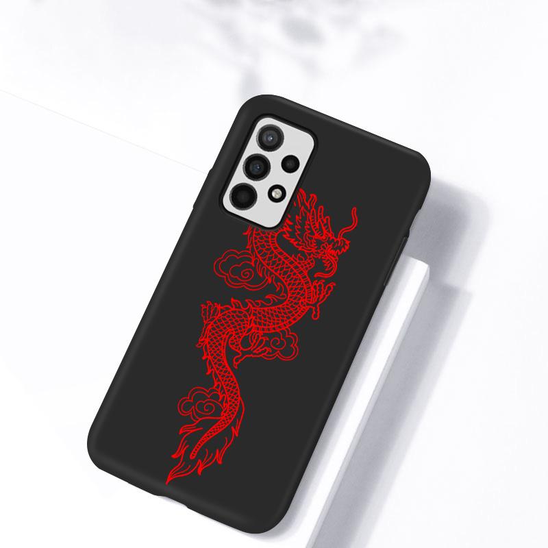 

Чехол S21 FE 5G с драконом для телефона Samsung A52S A52 A12 A32 A53 S22 Ultra S20 Plus A51 A50 A31 A22 A21S A72 A71 A70 A13, чехлы Galaxy A70