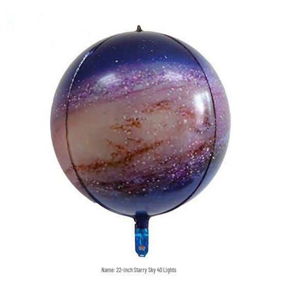 Large Space-Themed Cartoon Balloon Set: Astronaut, Spaceship, Sci-Fi, Anime Party Decorations