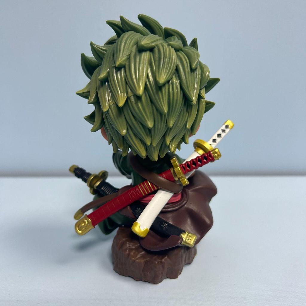 Straw Hat Luffy & Zoro Pink Sitting Pose Trendy Toy Figure - Boxed Car Ornament