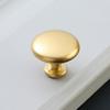 Aluminum Single Hole Drawer Pull Handle Modern Minimalist Cabinet Knob Gold Chrome Black Sand White