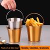 JingQingFu 304 Stainless Steel Portable Ice & Snack Bucket