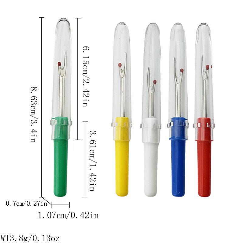 Handheld Cross-Stitch Seam Ripper Tool with Sharp Plastic Handle