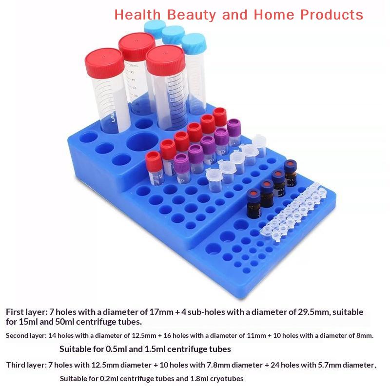 Multifunctional Centrifuge Tube Rack 0.2/0.5/1.5/2/5/10/15/50ml Stepped Test Tube Laboratory Supplies