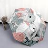 Cartoon Rabbit pattern, automatic folding umbrella, portable and foldable design, 8 ribs, a Christmas or birthday gift.