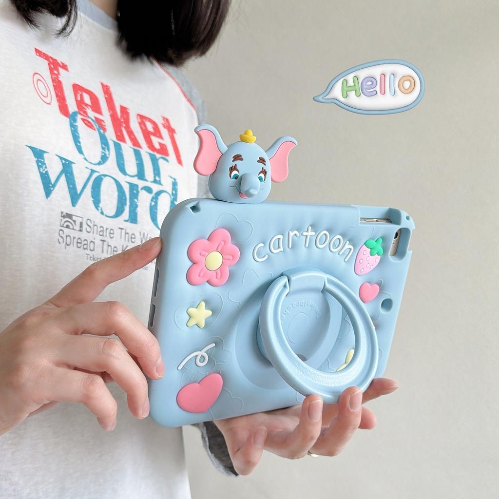 Cute Cartoons 3D Tablet Case For ipad 12th/11/10 Air 8 Mini 6/7 Pro 11 and Redmi Pad2 SE Pad 2 Pro 12.1inch Xiaomi Pad 8/7/6/5pro Kids Silicone Cover