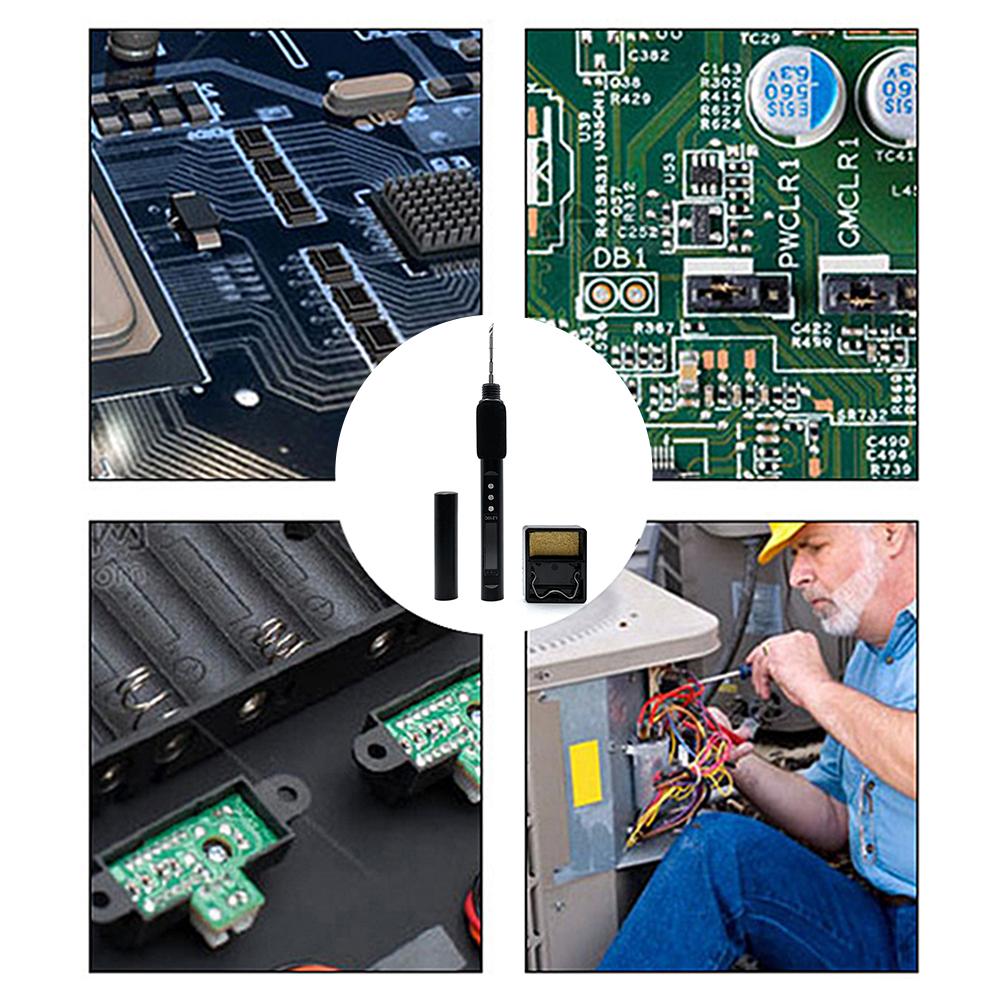 PD100W Digital Smart Soldering Iron Adjustable Temperature Electric Soldering Irons Fast Heat Electric Solder Iron Repair Tools