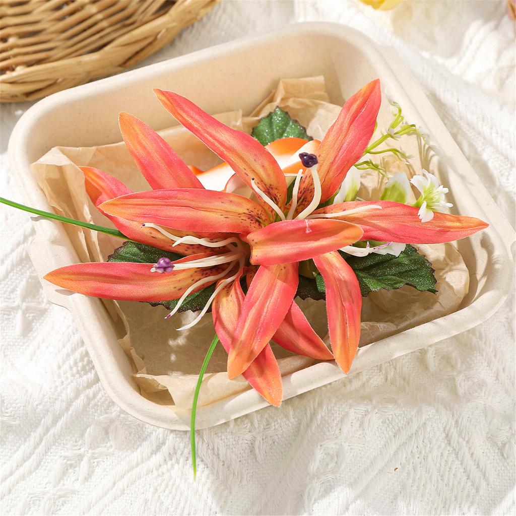Lightweight Flame Egg Flower Plastic Hairpin For Women Hair Clip Holiday Party Beach Wedding Hairstyle Decoration