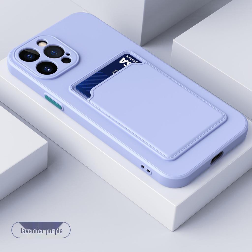 IPhone 17/16 Pro Max Kartenhalter-Hülle, Apple 15 Pro Colorblock Silikonhülle für iPhone 13/12.