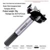 35mm Professional Double-Edge Hinge Hole Opener with Round & Hex Shank, Alloy Depth Stop