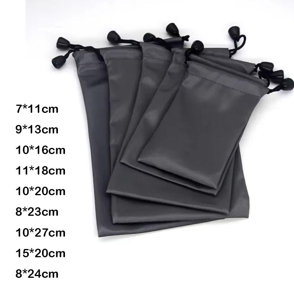 Drawst Closure Drawstring Storage Pouch Lightweight Durable Dustproof Waterproof Dustproof Pouches Black Portable