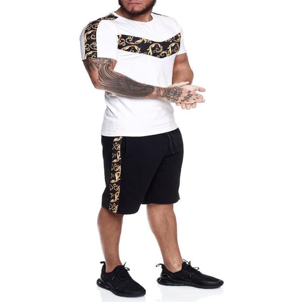 Men's Short-sleeved Shorts Two-piece Sports Leisure Suit Light Breathable Unisex Sports Clothing