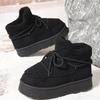 Fashion Women's Boots Thickened Plush Warm Snow Boots 2026 Winter New Fluffy Ankle Boot Outdoor Non-slip Platform Boots for Women Botas