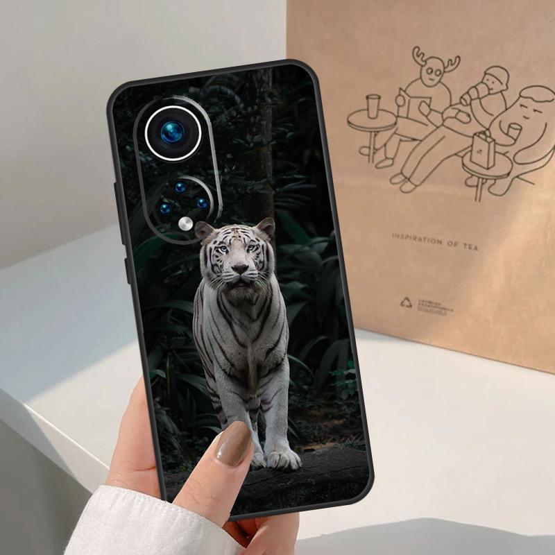 Animal Tiger For Huawei P20 P30 P40 P60 Pro P Smart Nova 9 5T Honor 70 90 50 Magic5 Lite X7a X9a X8a Case