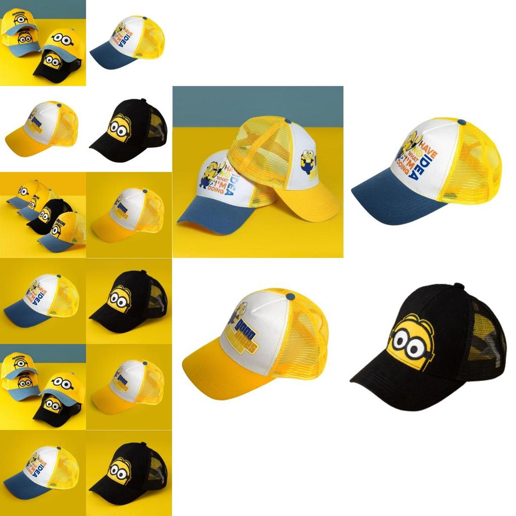 Cute Embroidered Minions Baseball Cap For Kids Soft Cotton Material
