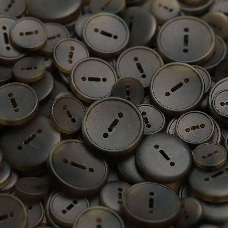 5Pcs Resin Buttons Two Eyes Unique Design Clothing Buttons Trench Coat Jacket Double-Sided Nippi Coat Suit Buckle
