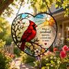 Sunlight Catcher Cardinal Stained Glass Rainbow Maker Sunlight Catcher For Window Art For Women Men Husband Grandma Mom Wife