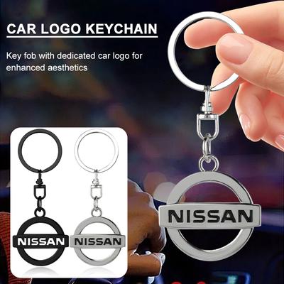 1 vnt. 3D metalinis automobilio ženkliukas raktų pakabukas Cinko lydinio raktų pakabukai Automobilių priedai Nismo Qashqai X J10 J11 Trail Tiida Juke Teana Pulsar Altima