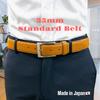 Iida Kobo In Japan Handmade Wagyu Leather Made In Direct from a Japanese Smooth and Adjustable Size 13 Light Brown [Made Belt] Belt, Japan,