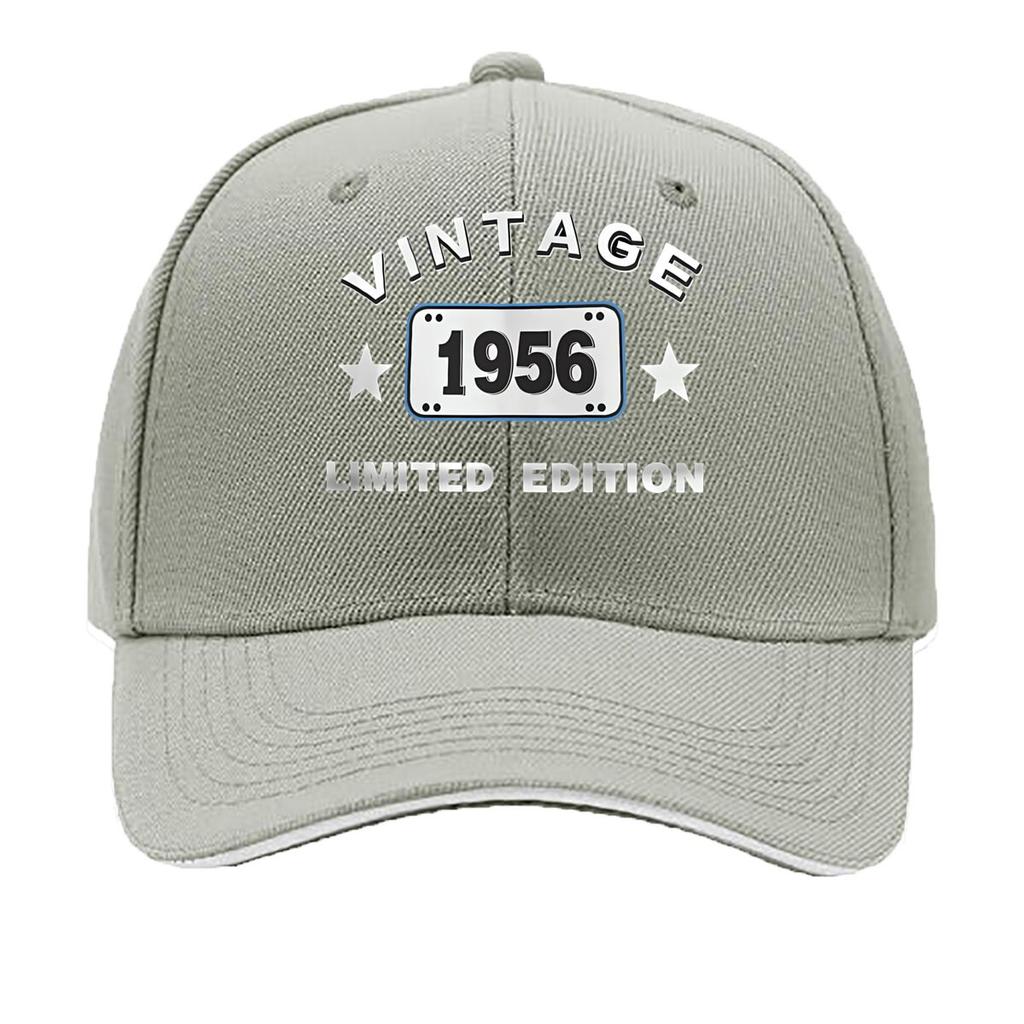 Vintage 1956 Retro Art Hip Hop Hat Fashion Outdoor Sports Sandwich Baseball Cap