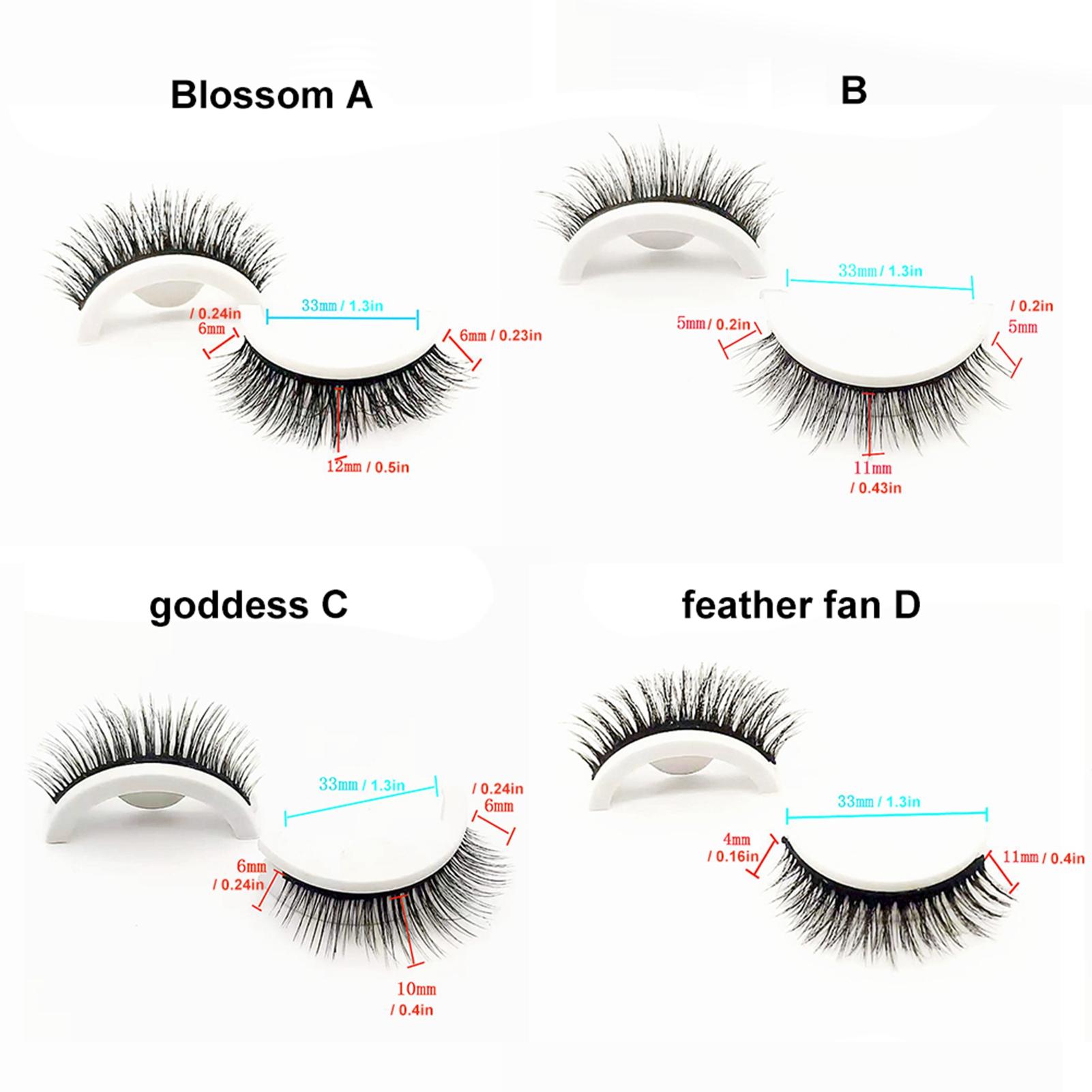 

2 пары самоклеящихся ресниц без клея многоразовые натуральные пушистые накладные ресницы длинные удлиненные