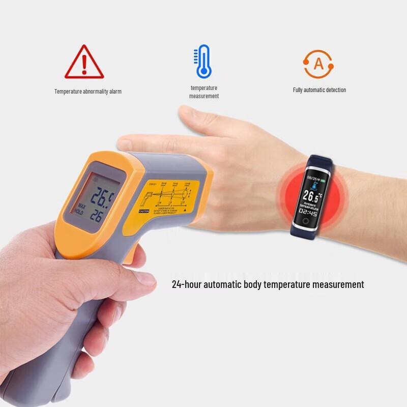 Smart Fitness Tracker with Temperature Monitor