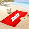 Red Beach Towel with Logo Design A Must-have Beach Towel for Beach Travel