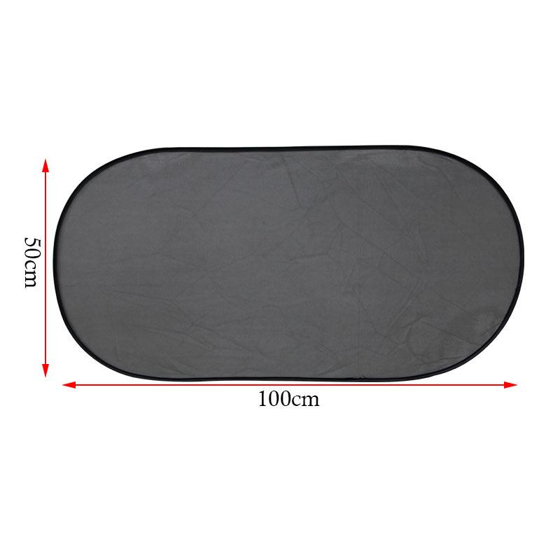 Black Mesh Car Rear Window Sunshade - Summer Heat Protection Curtain