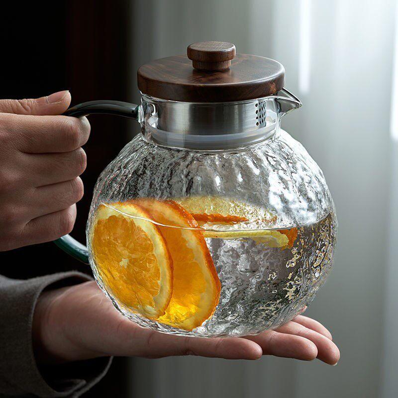 Anditai Thickened Hammered Glass Cold Water Pitcher