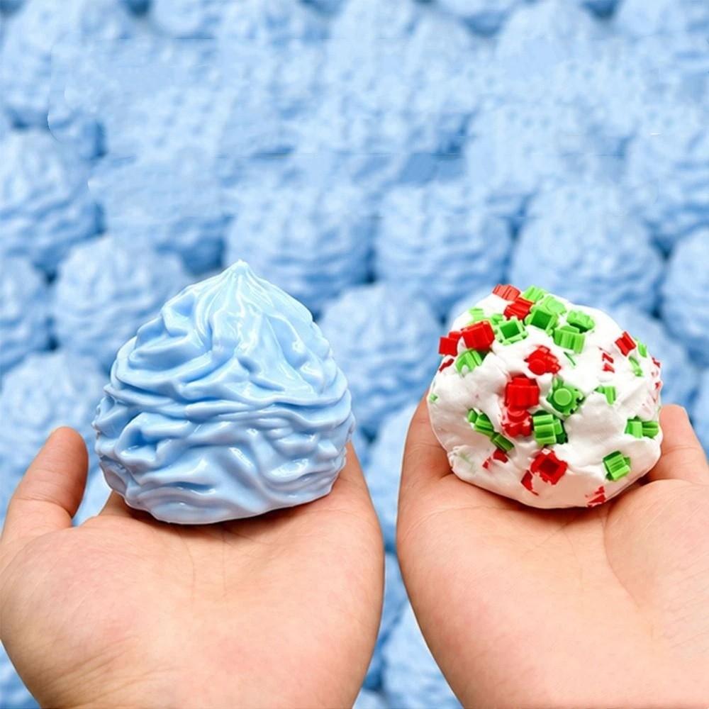 Creative Push Bubble Roll Toy Crunchy Cake Slow Rising Toy Cream Roll Squeeze Toy Birthday Gift