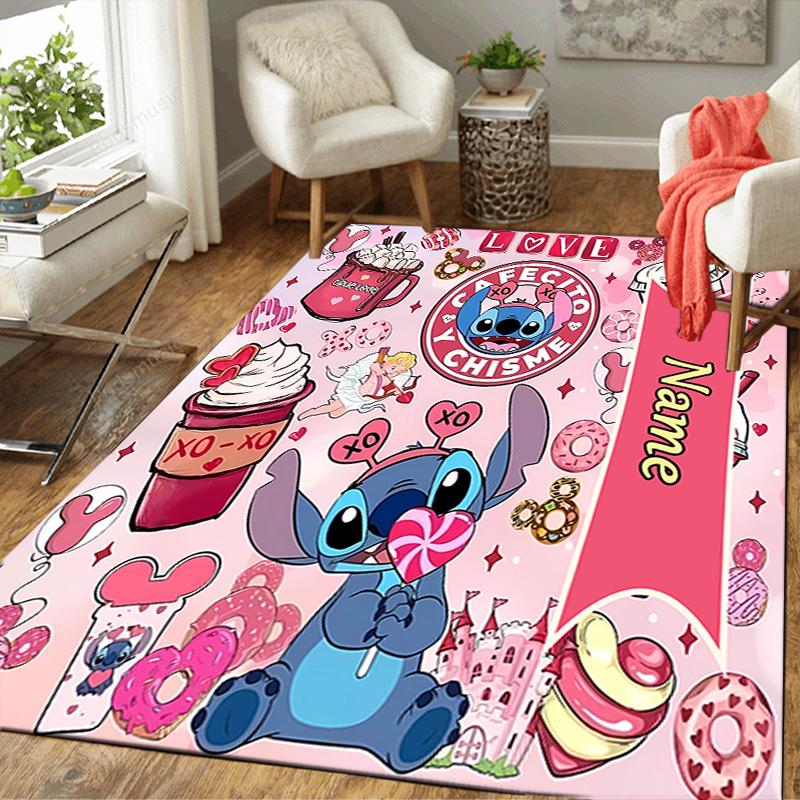 Custom 1Pc Stitch'S Cosmic Adventure Rug Office Carpet Indoor Outdoor Entrance Doormat Nonslip Soft And Comfortable Living Room D916302