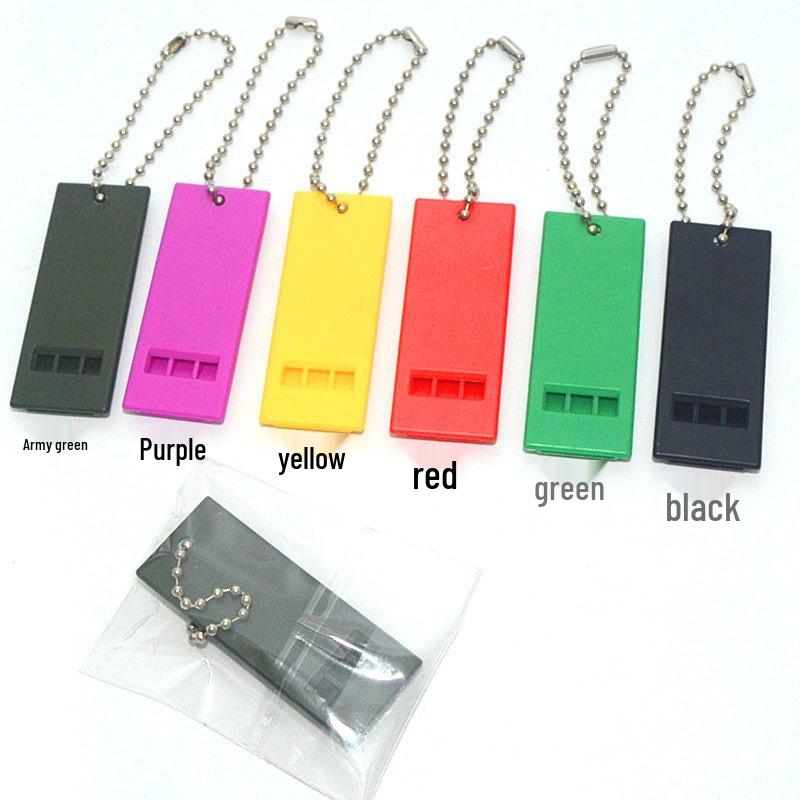 Triple Frequency High-Pitched Outdoor Survival and Emergency Whistle for Disaster Relief