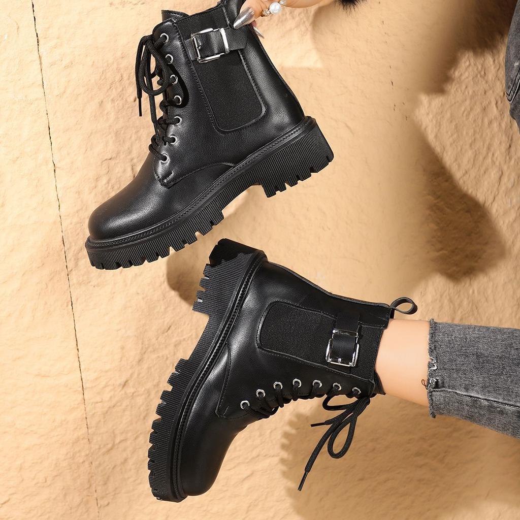 Martin Boots Women's British Casual Short Boots Children's 2025 Autumn and Winter New Sweet and Cool Single Boots Locomotive Platform Boots