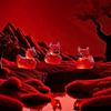 Luminous 50/20Pc Mini Resin Devil Duck Diy Landscape Car Decoration Resin Craft Gift Moss Micro Landscape Decor Desktop Ornament