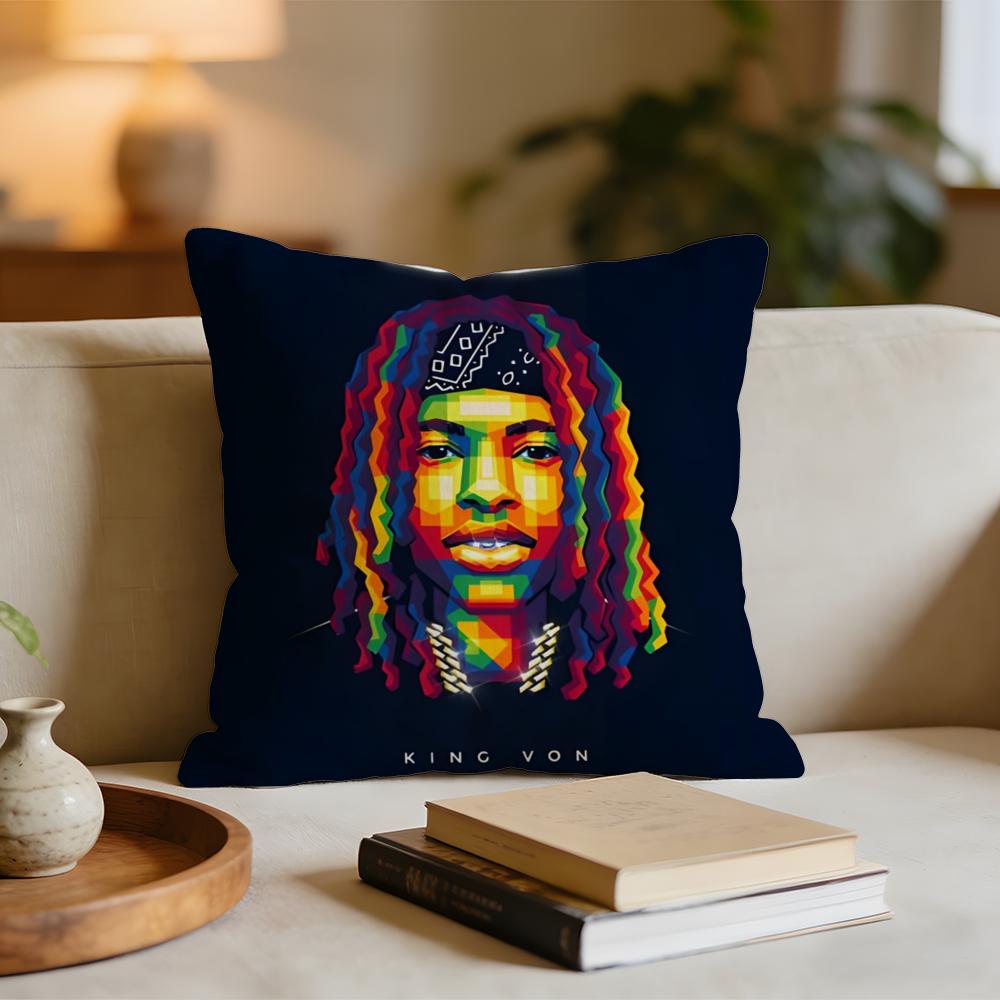 

Rapper KKing VVon Cushion Cover Short plush pillowcase for bed sofa carwashable 30x30cm