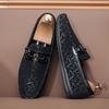 Fashion leather Men casual shoes Comfortable mens Loafers Formal Man Business Shoes Lightweight Driving Shoes Slip-on Lazy Shoes