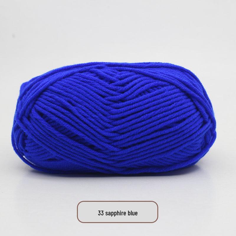 5-Strand Milk Cotton Yarn Scarf & Hand-Knitted Hat Yarn - Baby Soft, Medium Thickness, Free Shipping