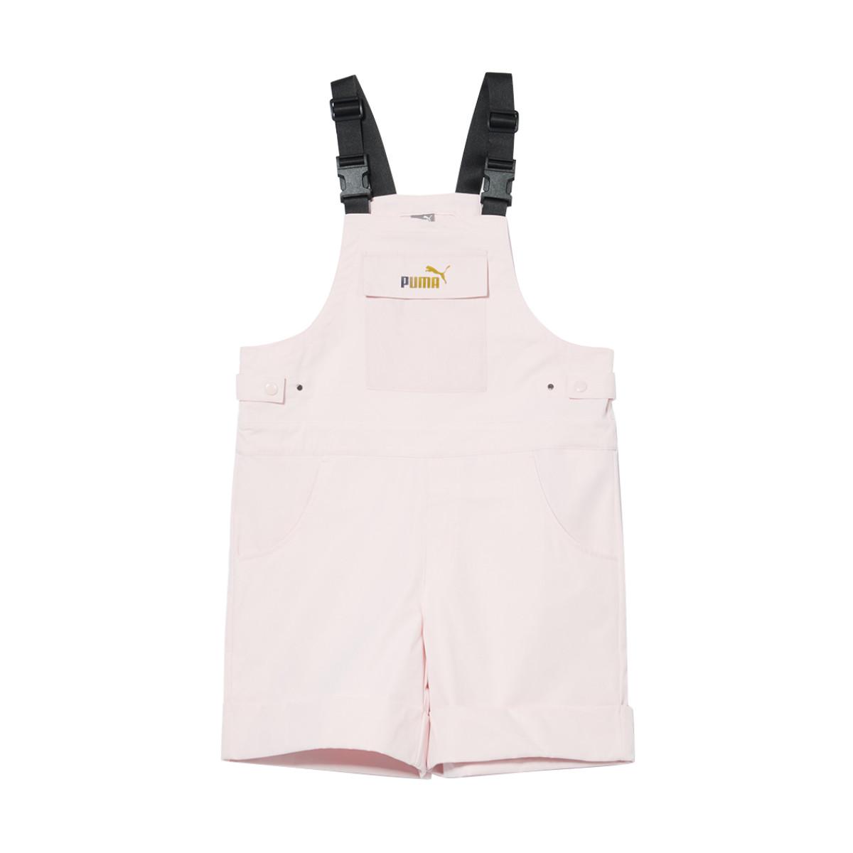 

Puma Color Block Breathable Fashion Workwear Bib Shorts Women Shorts Pink 671967-16 L